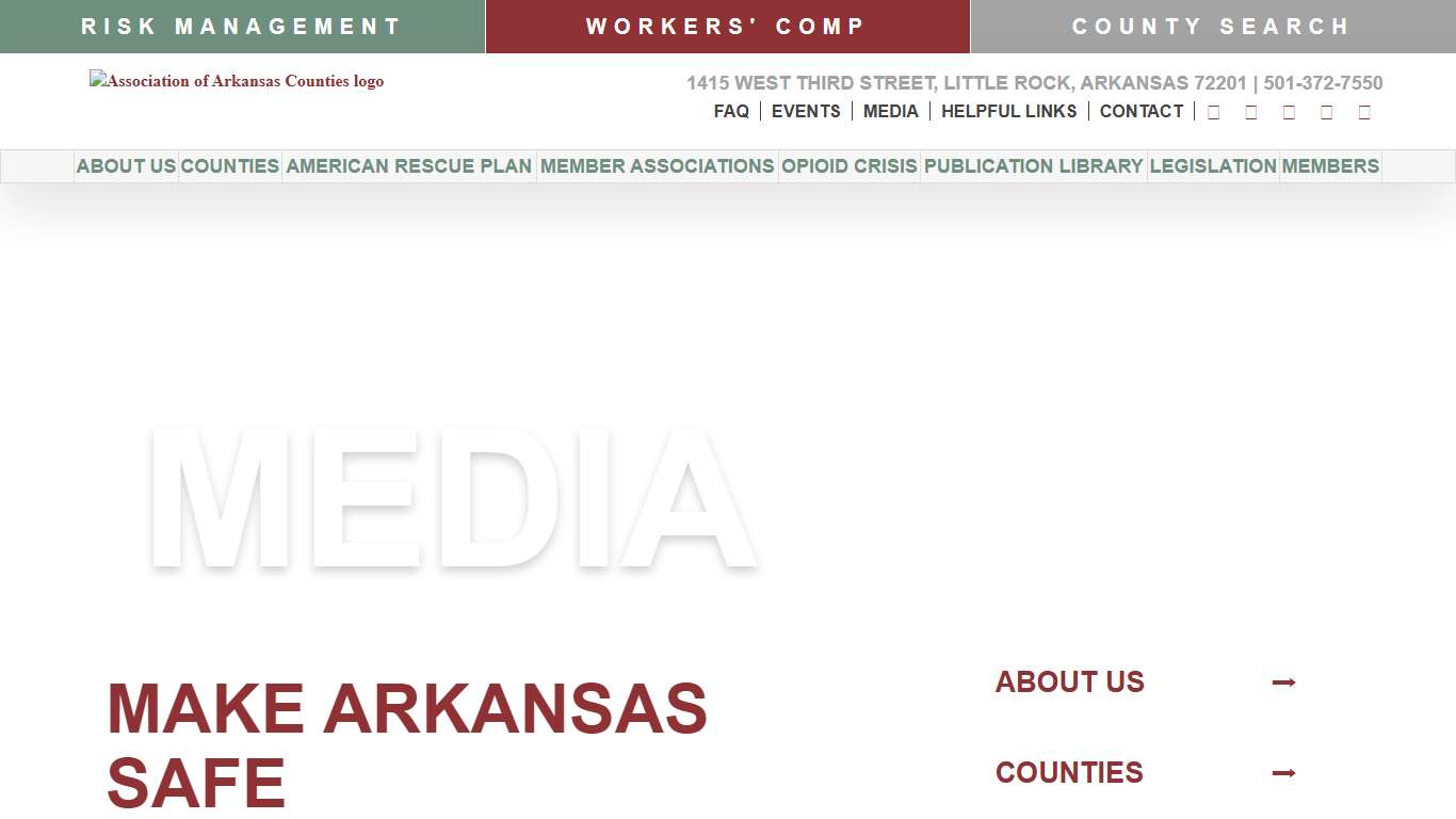 Make Arkansas safe Association of Arkansas Counties